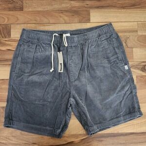 NWT Birdwell Beach Britches Mens Corduroy Shorts 7"Inseam Grey Size XL